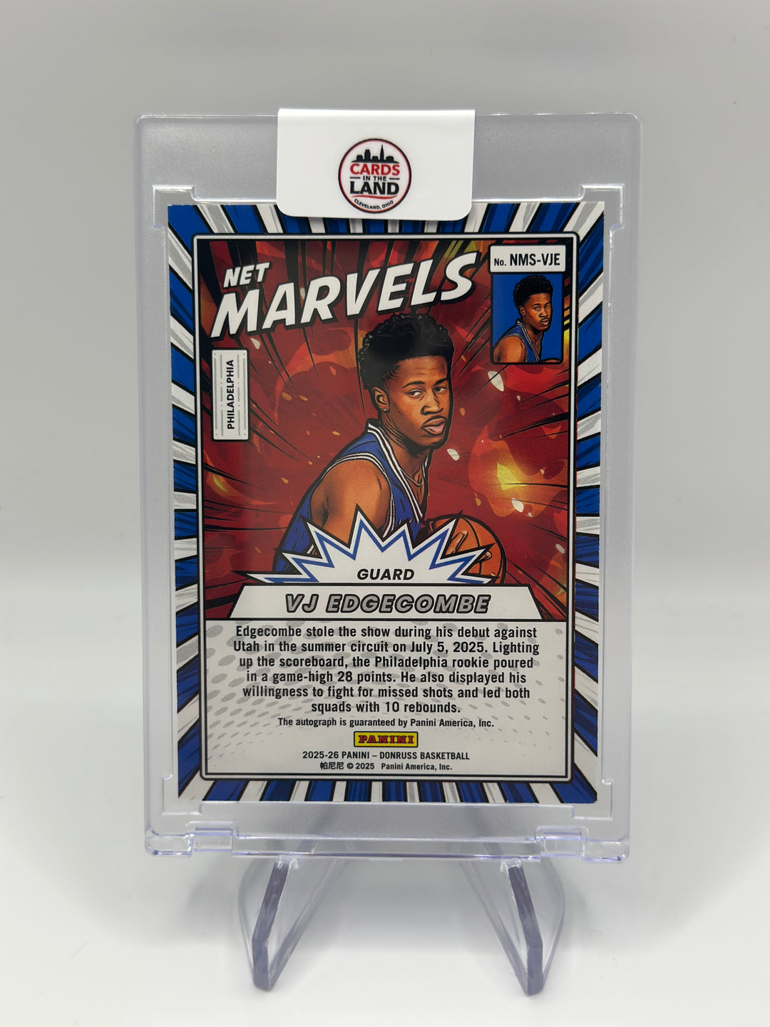 2025-26 Donruss Marvels VJ Edgecomb Marvels /75