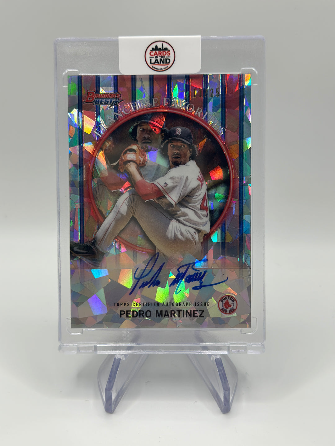 2019 Bowmans Best Pedro Martinez Cracked Ice /25 Auto