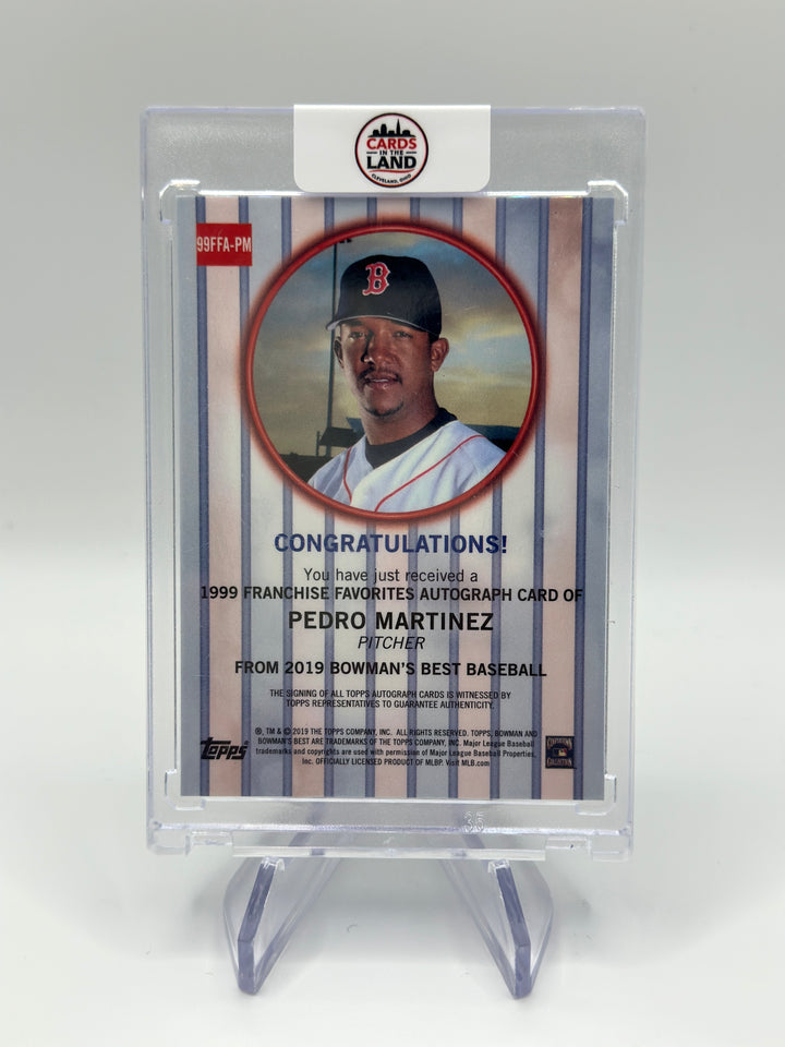 2019 Bowmans Best Pedro Martinez Cracked Ice /25 Auto
