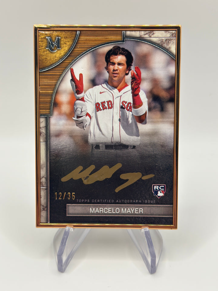2025 Topps Museum Collection Marcelo Mayer RC Framed Auto Bronze #/35