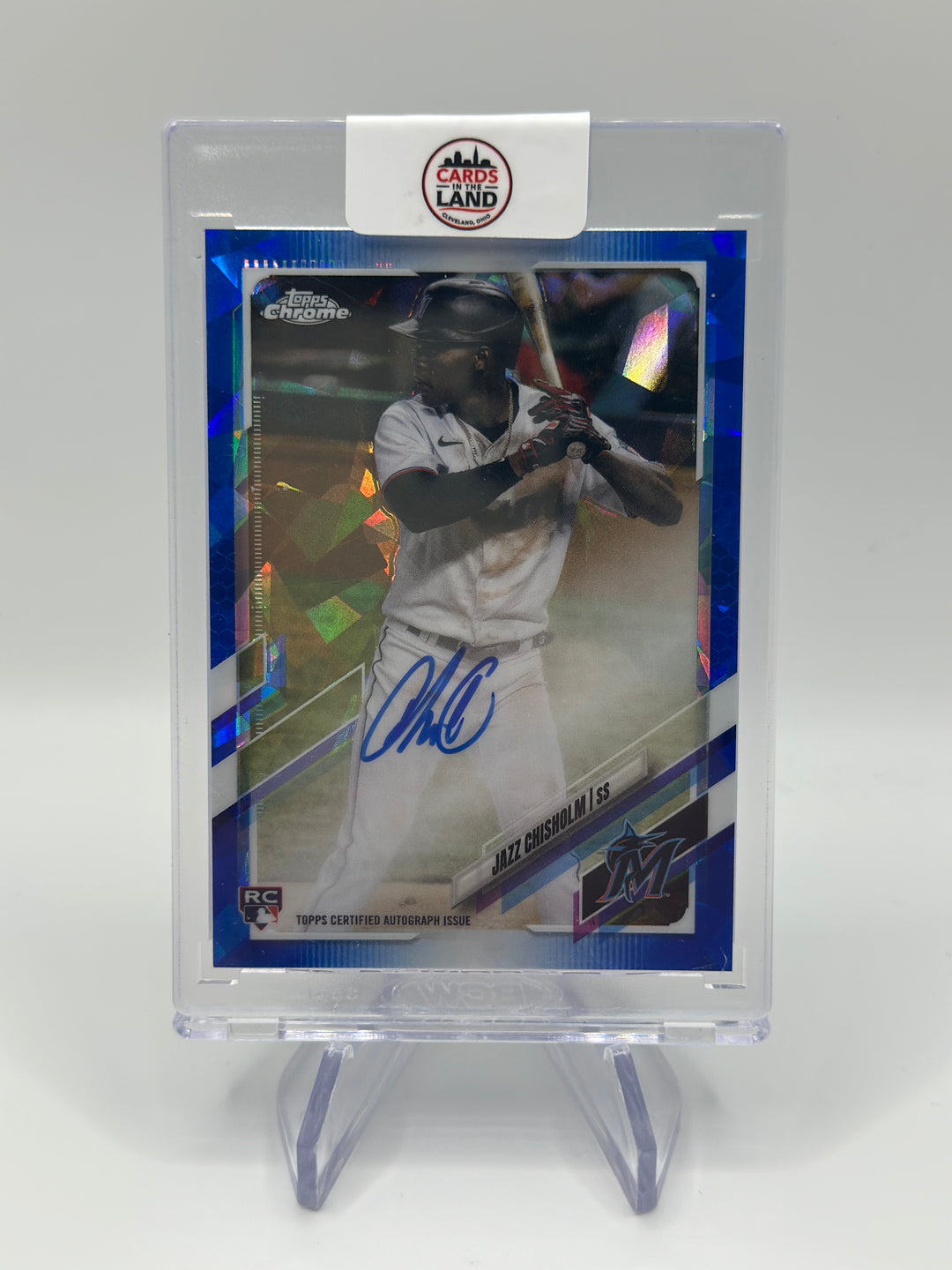2021 Topps Chrome Sapphire Jazz Chisholm #RA-JCH