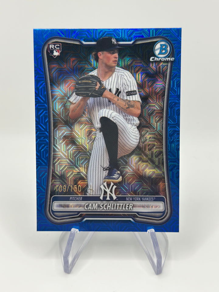 2026 Bowman Chrome Cam Schlittler Blue /150