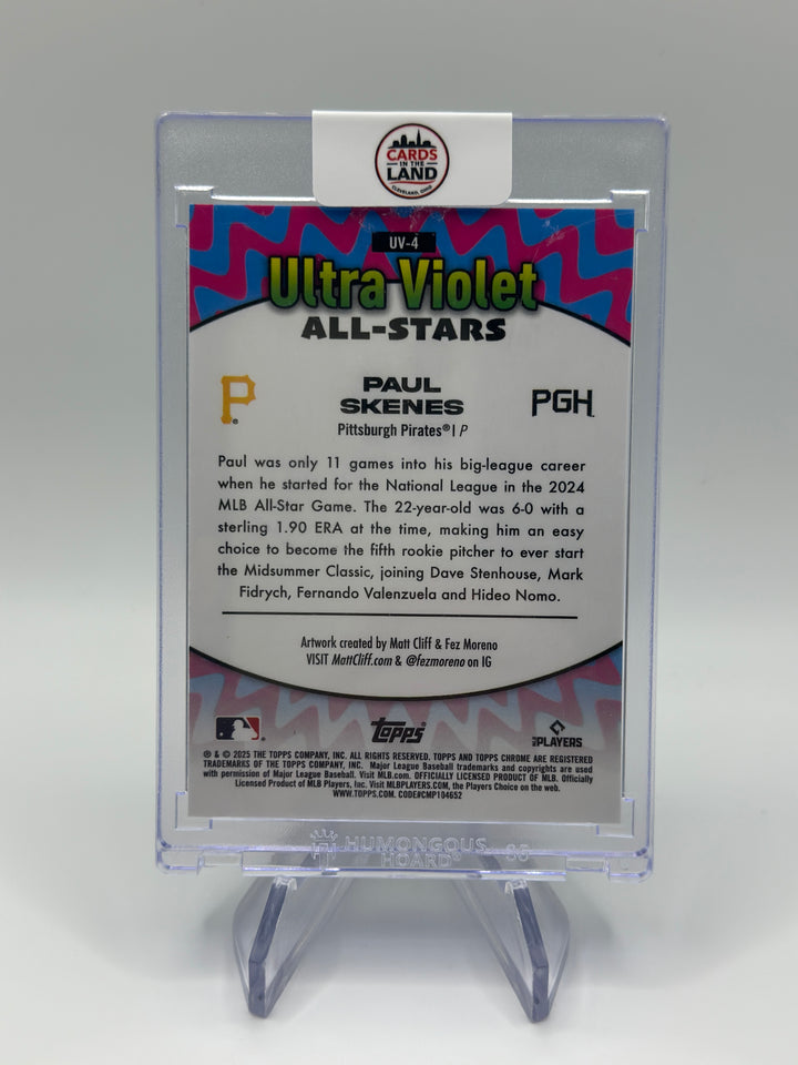 2025 Topps Chrome Paul Skenes Ultra Violet UV-4