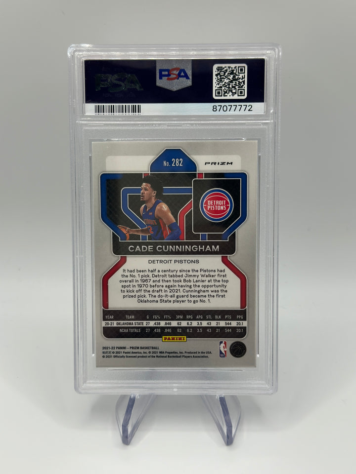 2021 Prizm Cade Cunningham Red/White/Blue #282 PSA 10