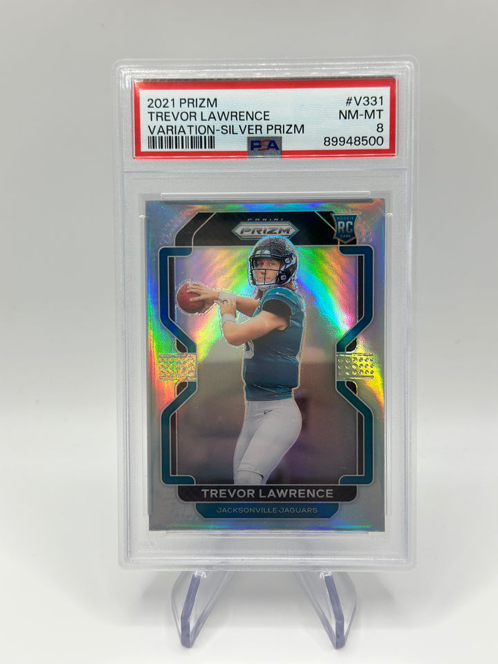 2021 Prizm Trevor Lawrence Silver #V331 PSA 8