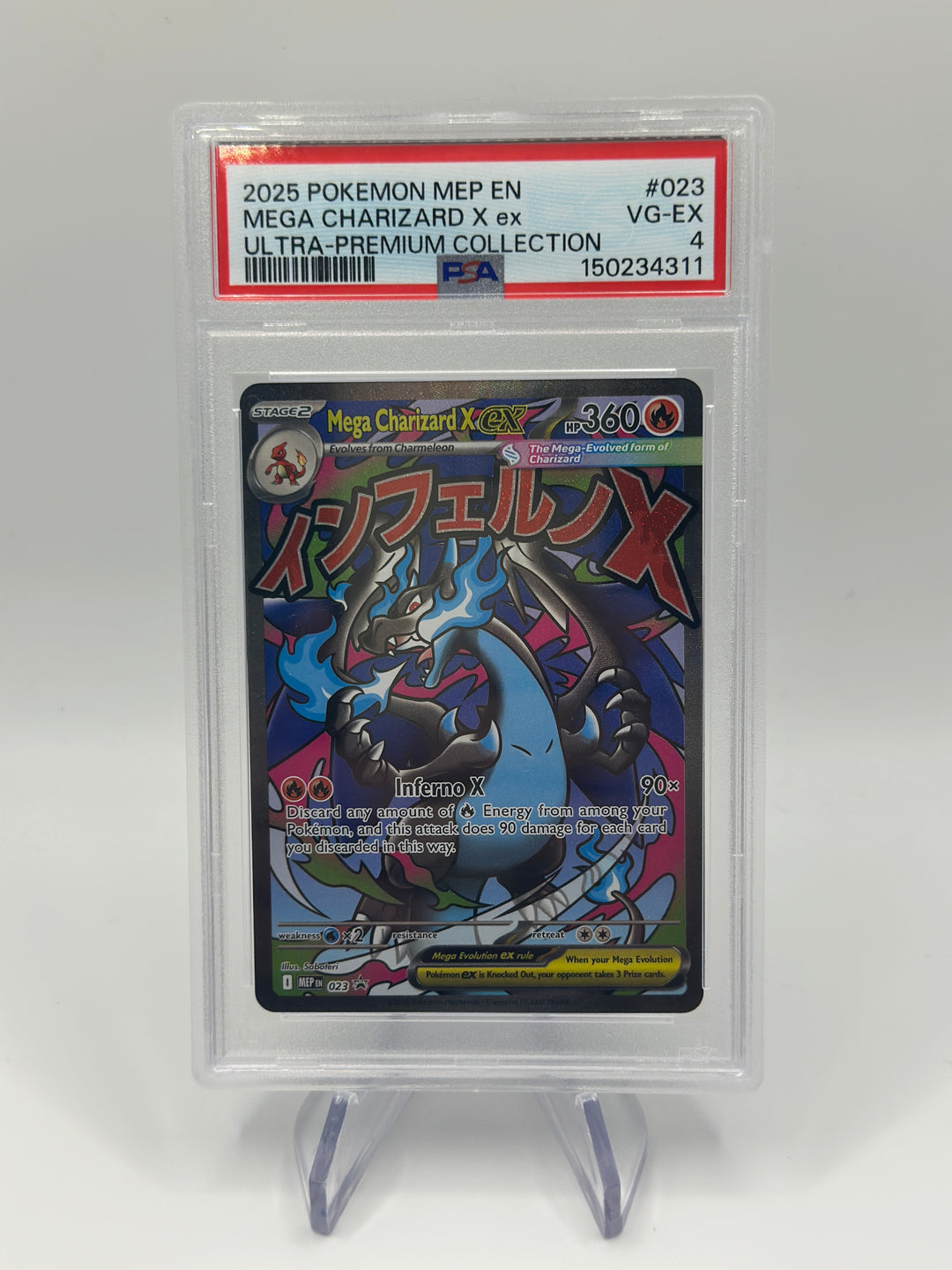 Pokémon Mega Charizard X EX #23 PSA 4