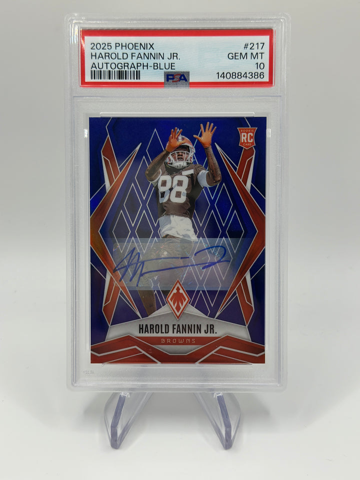 2025 Phoenix Harold Fannin Jr. Blue Auto /49 #217 PSA 10