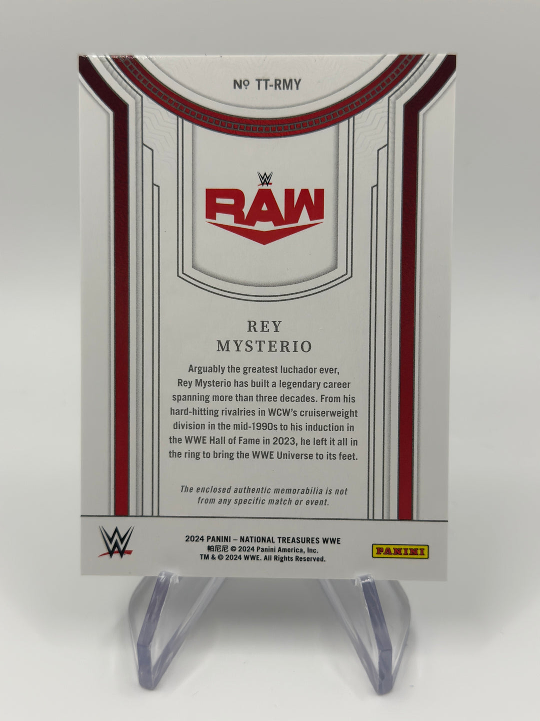 2024 National Treasures WWE Rey Mysterio Patch #TT-RMY