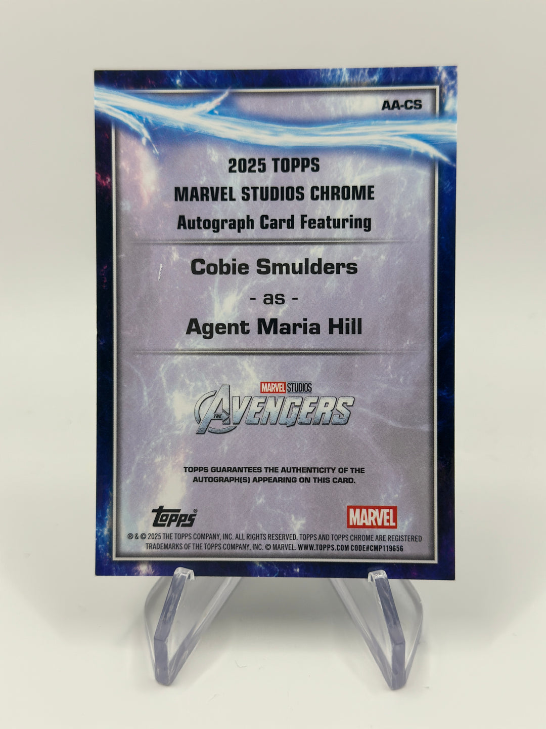 2025 Topps Chrome Marvel Agent Maria Hill Auto /25