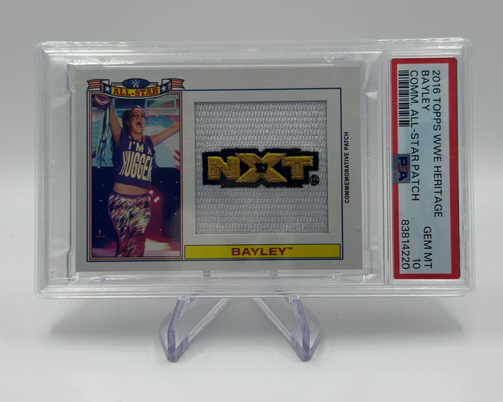 2016 Topps WWE Heritage Baley All Star Patch NXT PSA 10