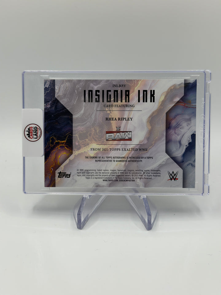 2025 Topps Exalted Rhea Ripley Insignia Ink /50