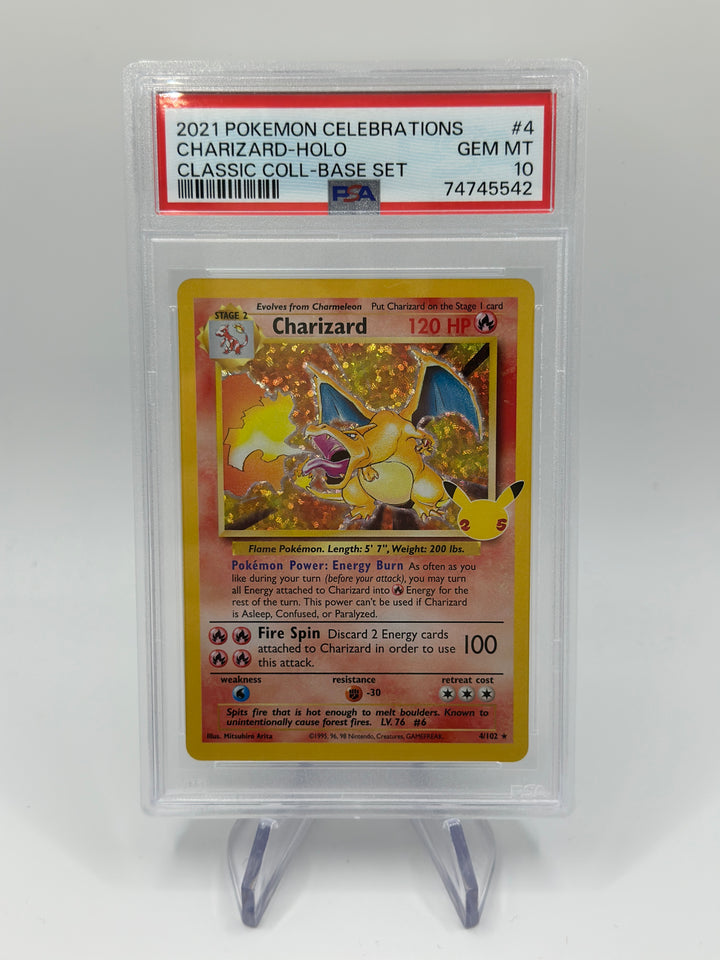 Pokémon Charizard Holo Celebrations #4 PSA 10