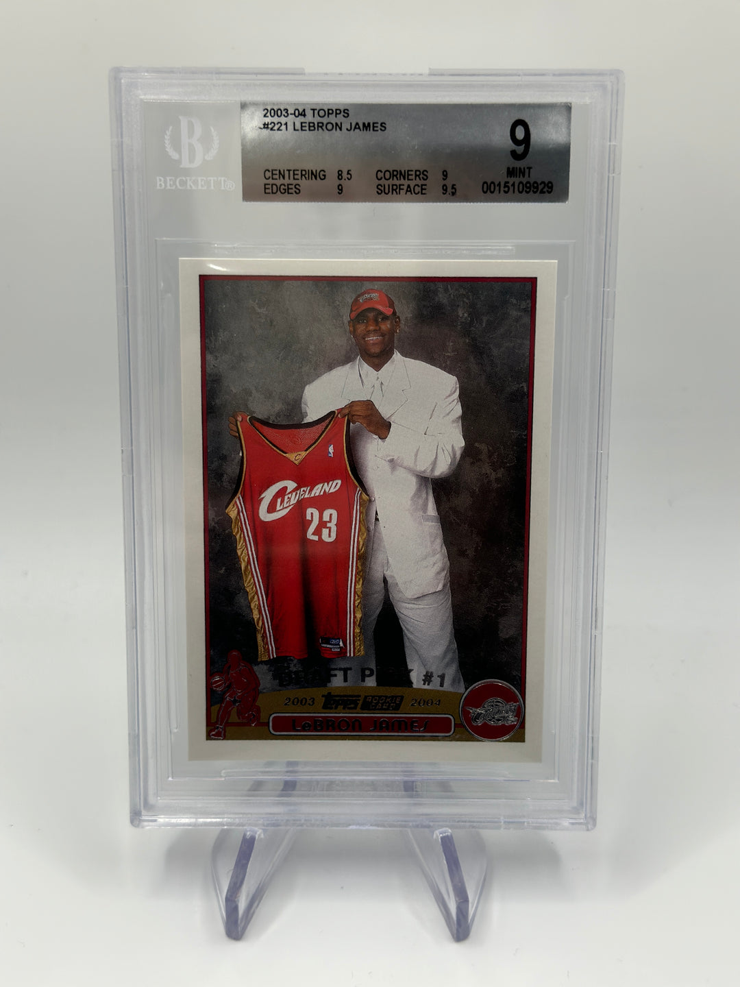 2003-04 Topps Lebron James #221 BGS 9