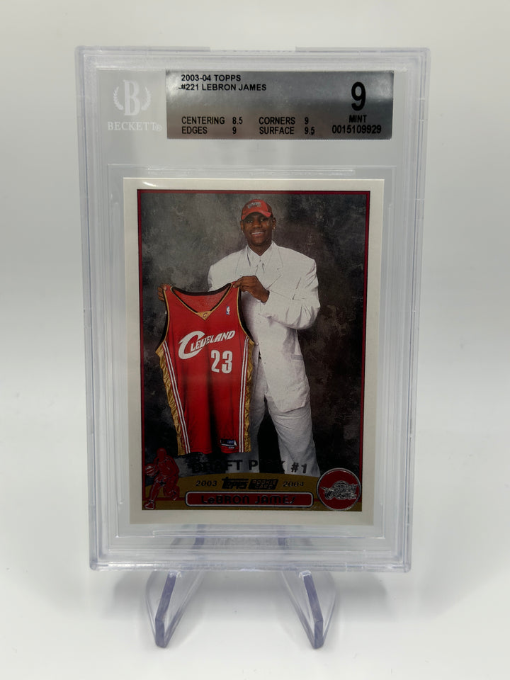 2003-04 Topps Lebron James #221 BGS 9