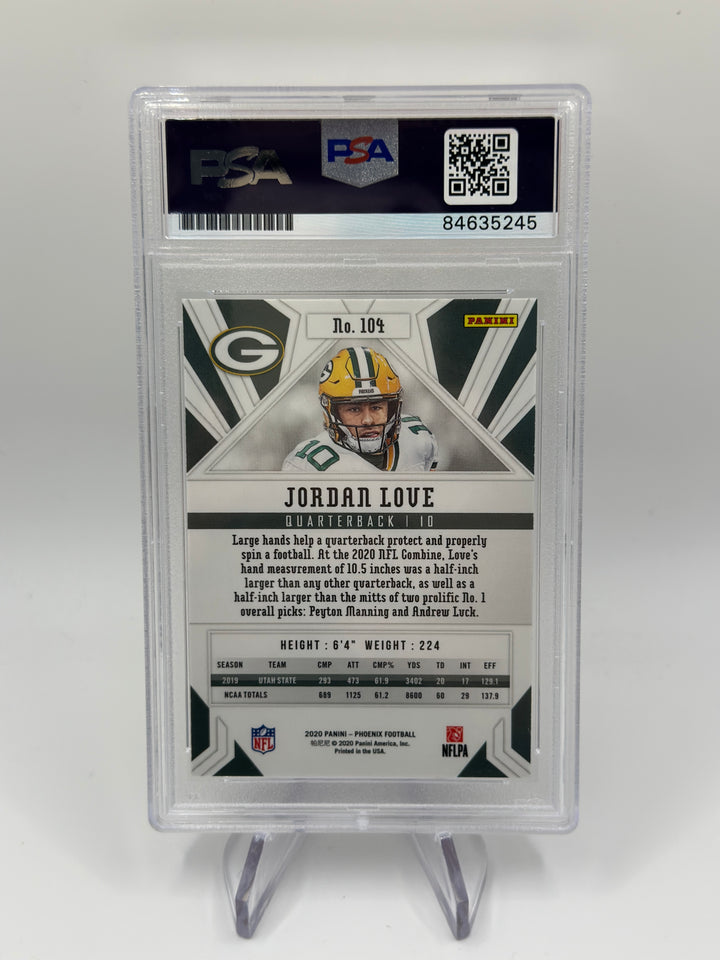 2020 Phoenix Jordan Love DNA Certified PSA Auto 10