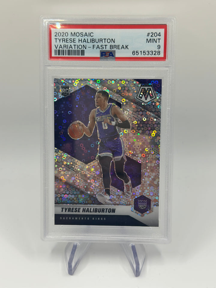 2020 Mosaic Tyrese Haliburton Fast Break #204 PSA 9