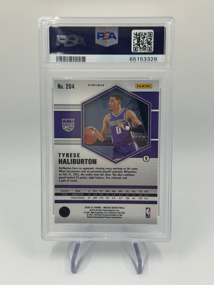 2020 Mosaic Tyrese Haliburton Fast Break #204 PSA 9