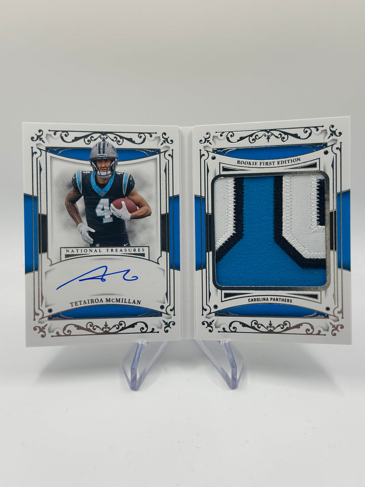 2025 National Treasures Tetairoa McMillan Rookie First Edition Signatures /99