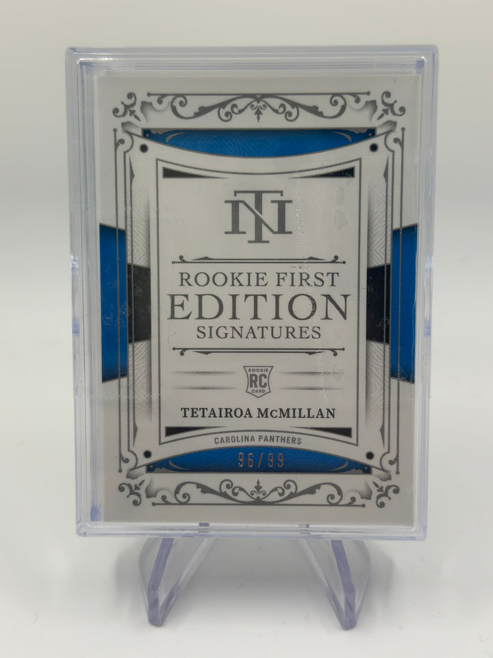 2025 National Treasures Tetairoa McMillan Rookie First Edition Signatures /99