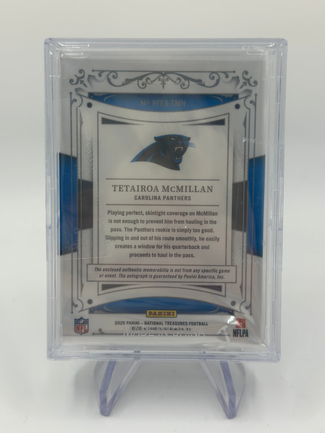 2025 National Treasures Tetairoa McMillan Patch /10