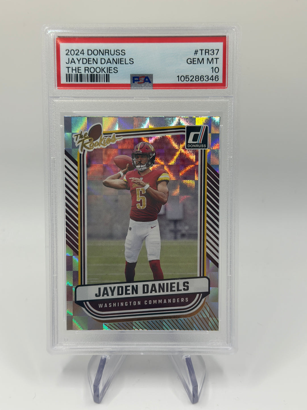 2024 Donruss Jayden Daniels The Rookies #TR37 PSA 10