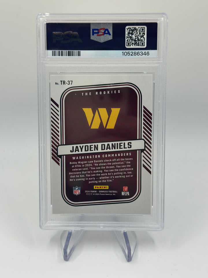 2024 Donruss Jayden Daniels The Rookies #TR37 PSA 10