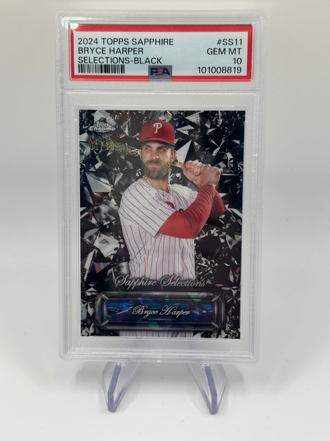 2024 Topps Sapphire Bryce Harper Selections /10 #ss11 PSA 10