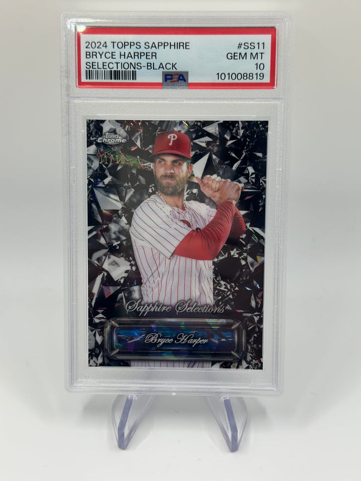 2024 Topps Sapphire Bryce Harper Selections /10 #ss11 PSA 10