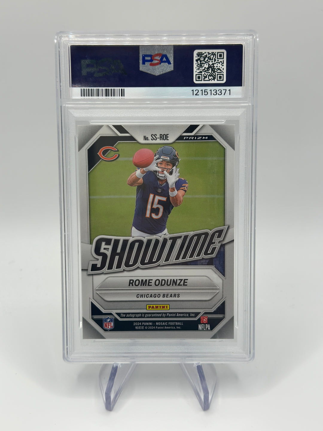 2024 Mosaic Rome Odunze Showtime Red Yellow #SSROE PSA 10