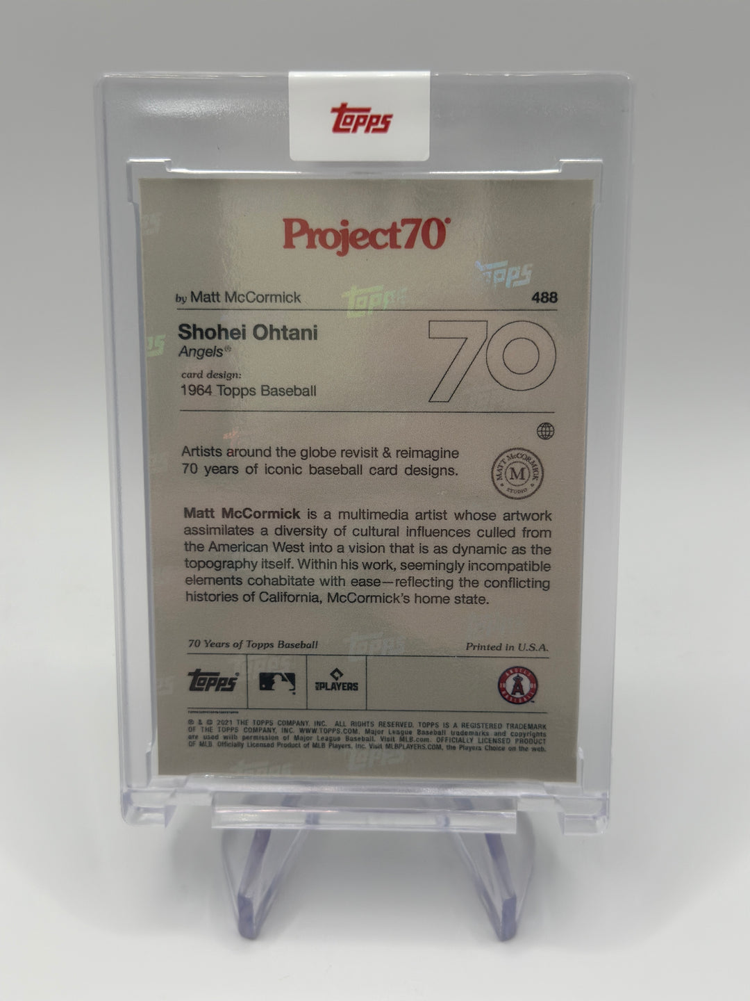 2021 Topps Project 70 Shohei Ohtani ANGELS #488
