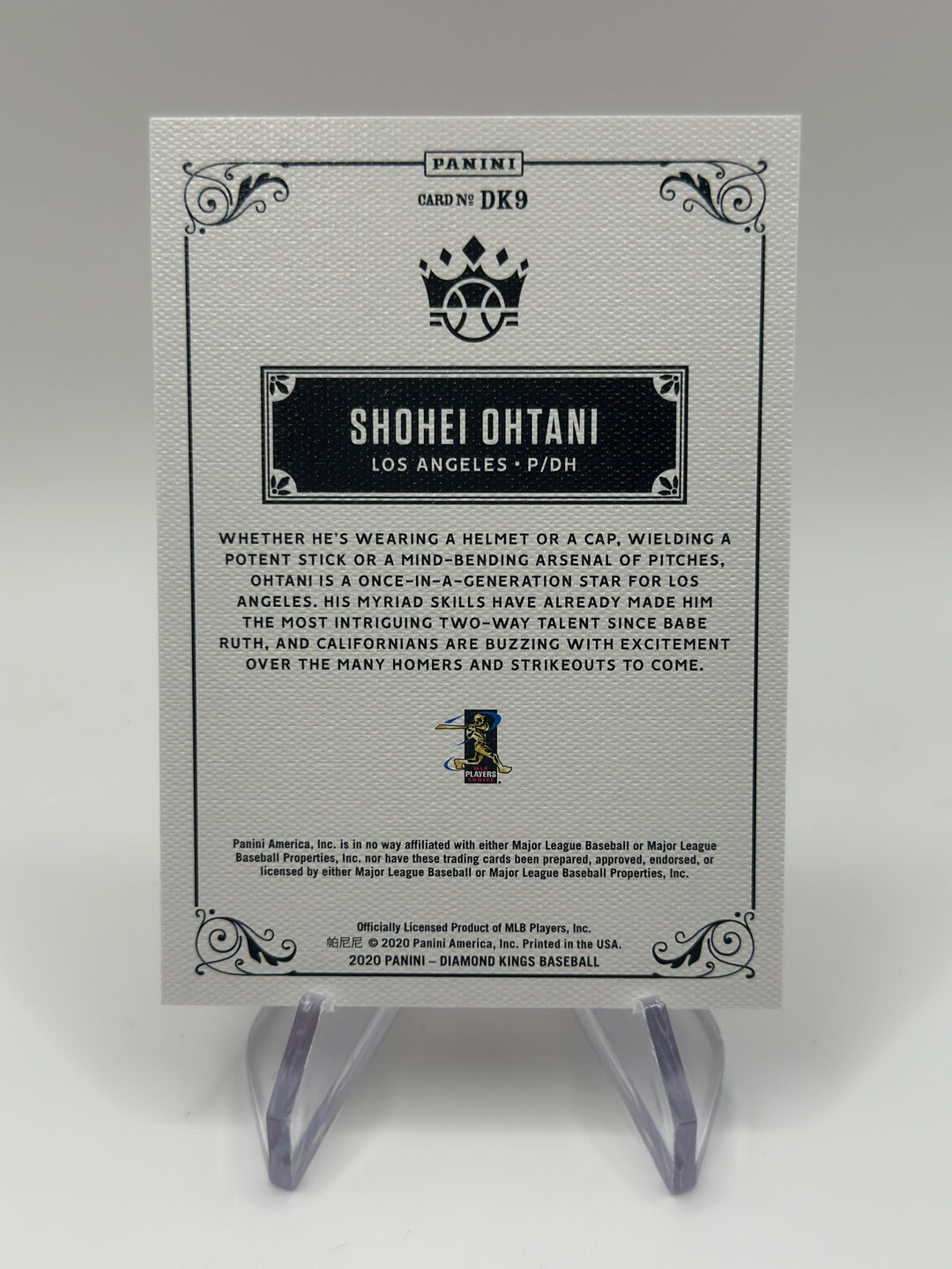 2020 Panini Diamond Kings Shohei Ohtani #DK9