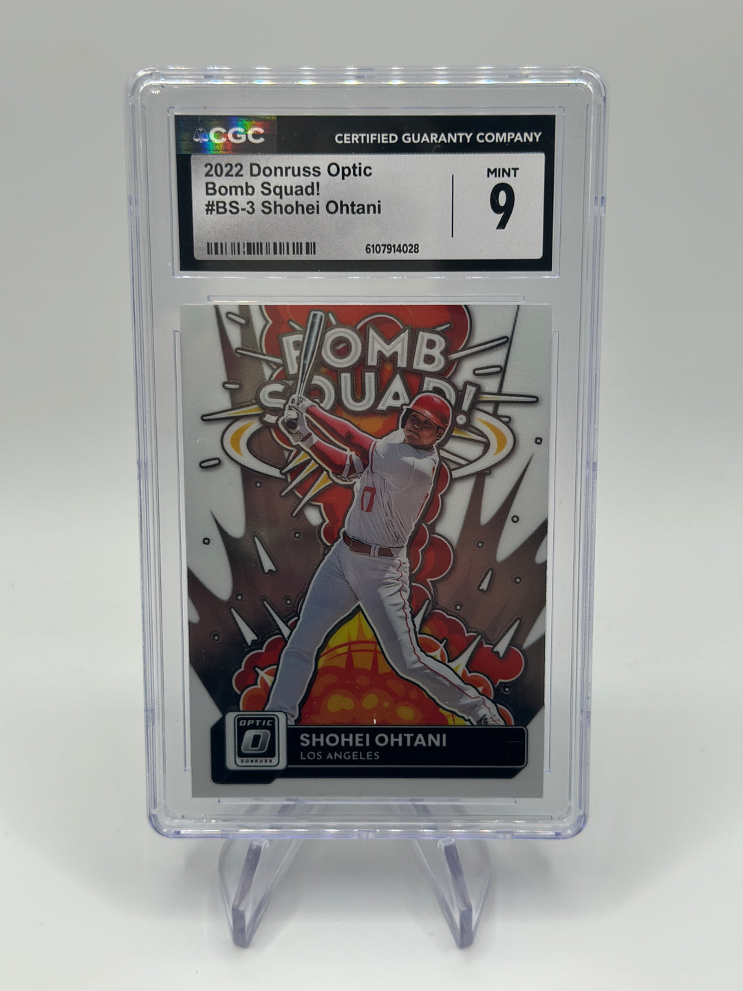 2022 Optic Shohei Ohtani Bomb Squad #BS-3 CGC 9