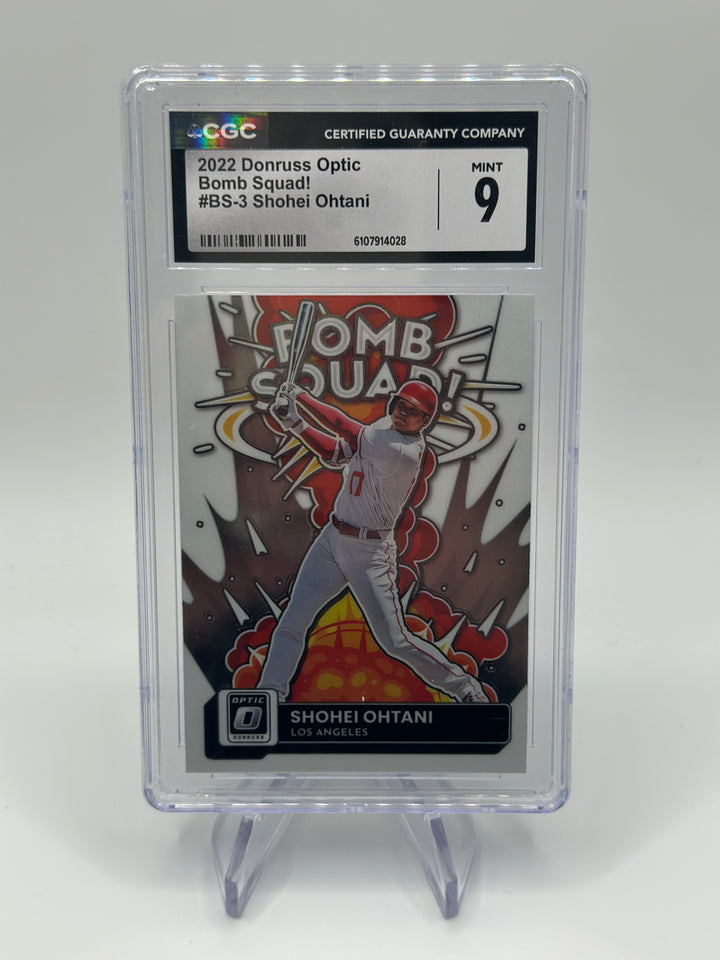 2022 Optic Shohei Ohtani Bomb Squad #BS-3 CGC 9
