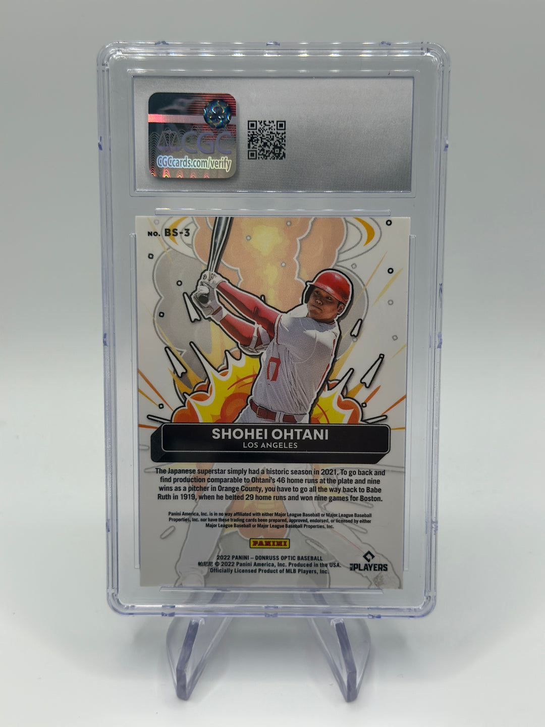 2022 Optic Shohei Ohtani Bomb Squad #BS-3 CGC 9