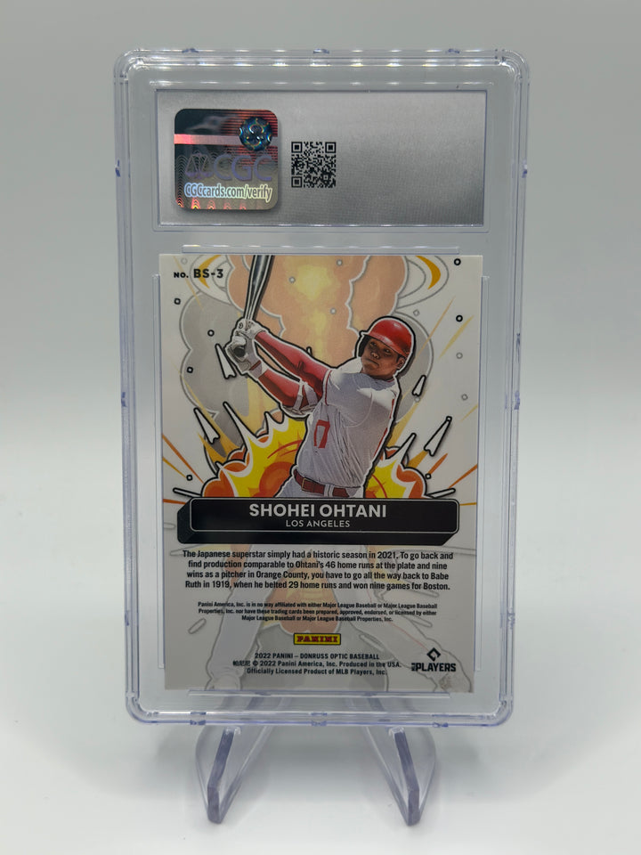 2022 Optic Shohei Ohtani Bomb Squad #BS-3 CGC 9
