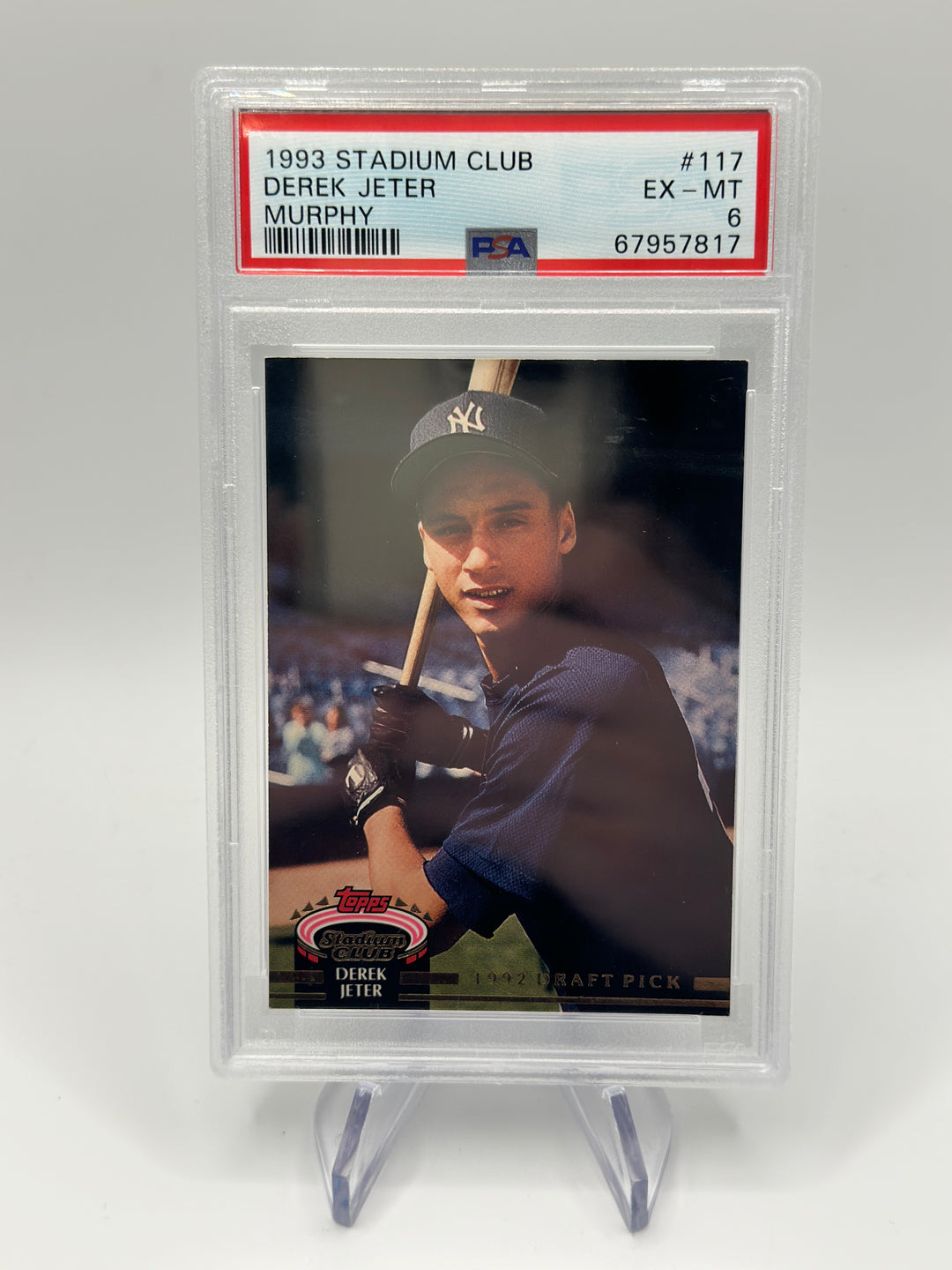 1993 Stadium Club Murphy Derek Jeter #117 PSA 6