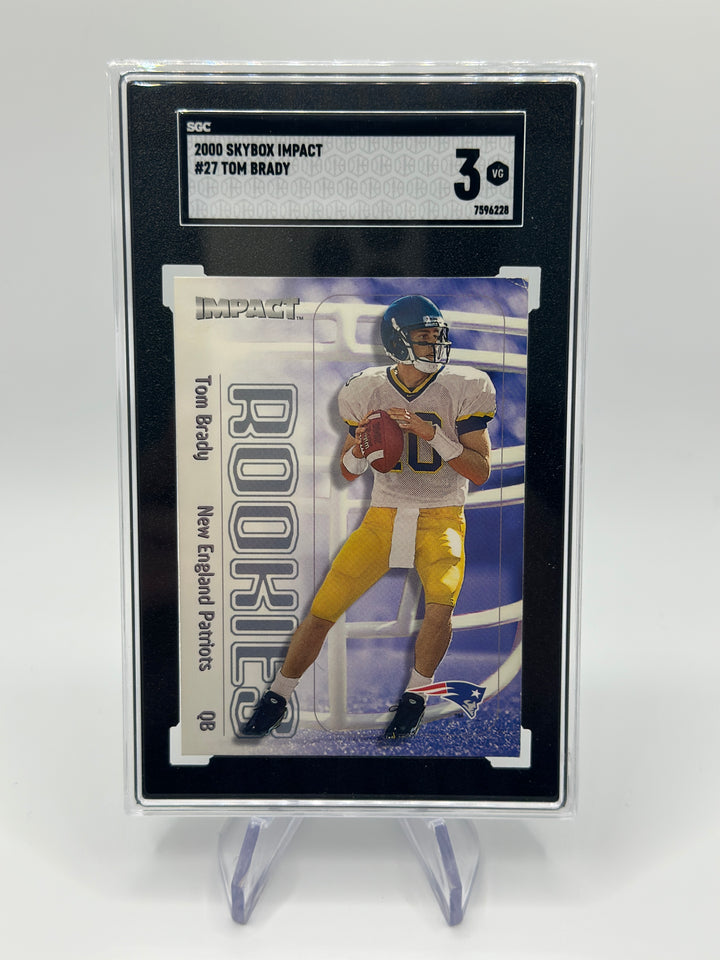 2000 Skybox Impact Tom Brady #27 SGC 3