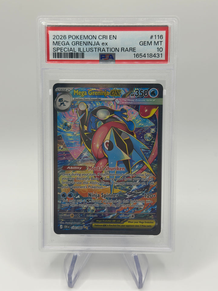 2026 Pokémon Mega Greninja EX SIR #116 PSA 10