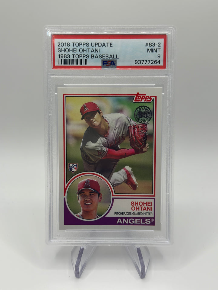 2018 Topps Update Shohei Ohtani 1983 #83-2 PSA 9