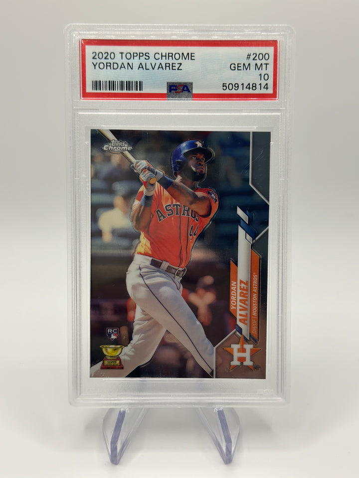 2020 Topps Chrome Yordan Alvarez #200 PSA 10