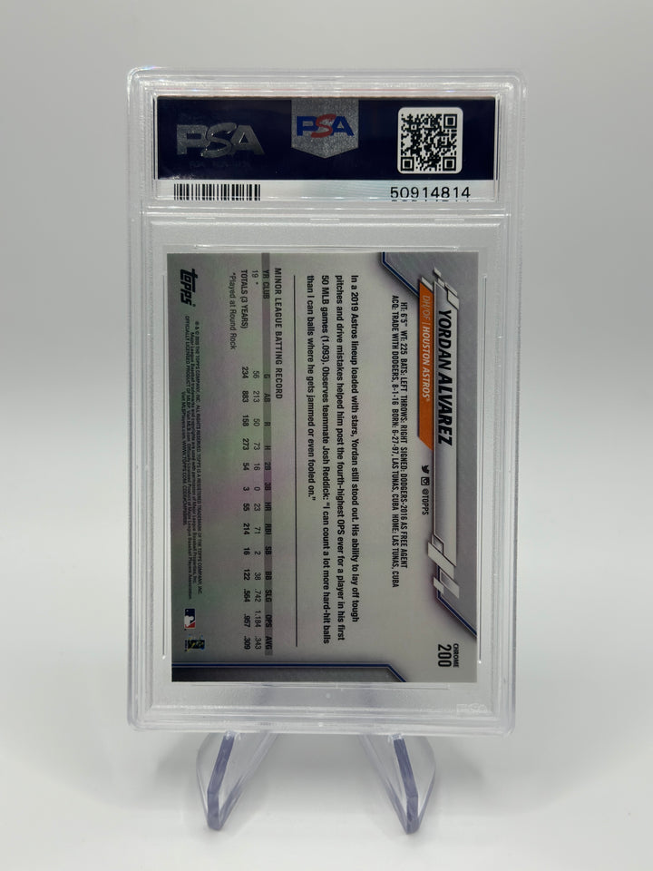 2020 Topps Chrome Yordan Alvarez #200 PSA 10
