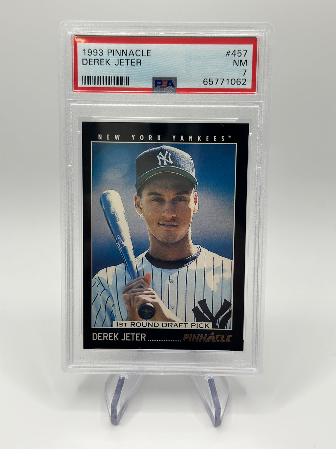 1993 Pinnacle Derek Jeter #457 PSA 7