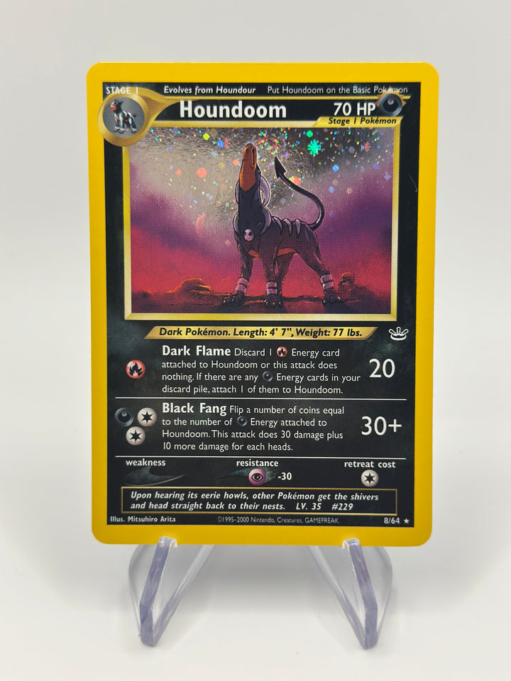 Pokemon Houndoom 8/64 Neo Revelation Holo Rare