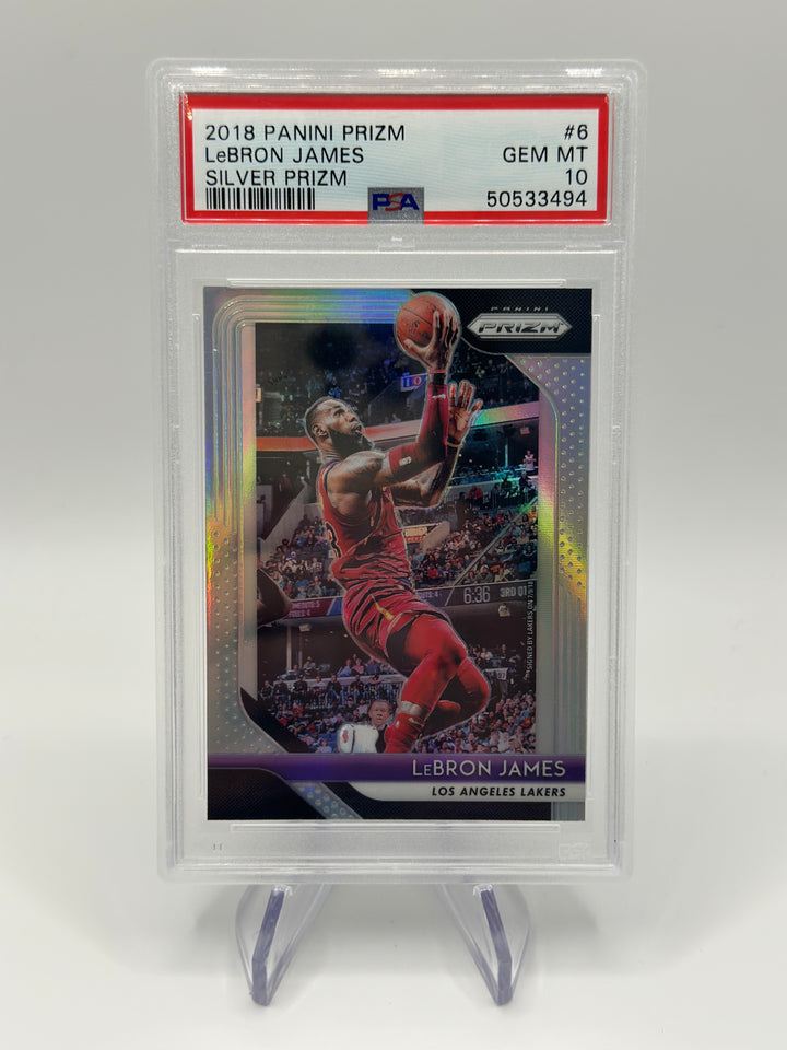 2018 Prizm Lebron James Silver #6 PSA 10