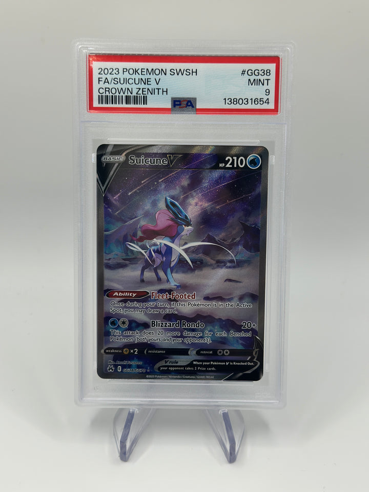 Pokémon Suicune V GG38/GG70 PSA 9