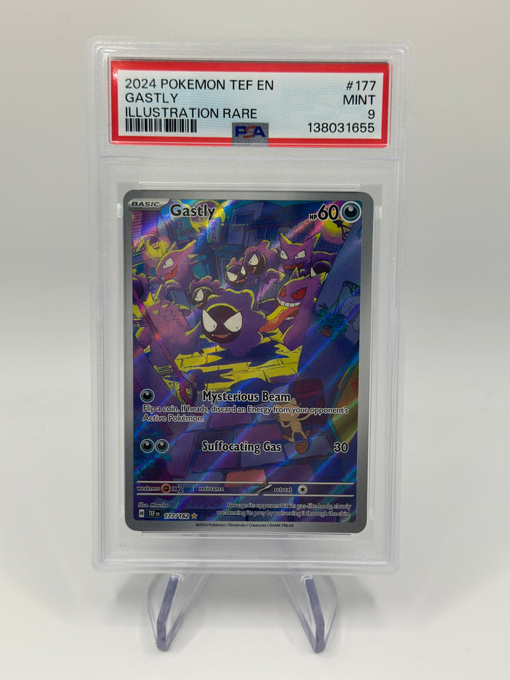 Pokémon Gastly IR #177 PSA 9