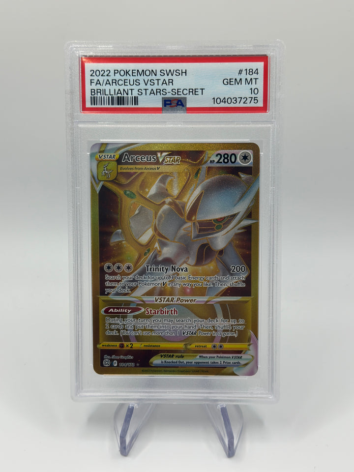 Pokémon Arceus Vstar 184/172 PSA 10