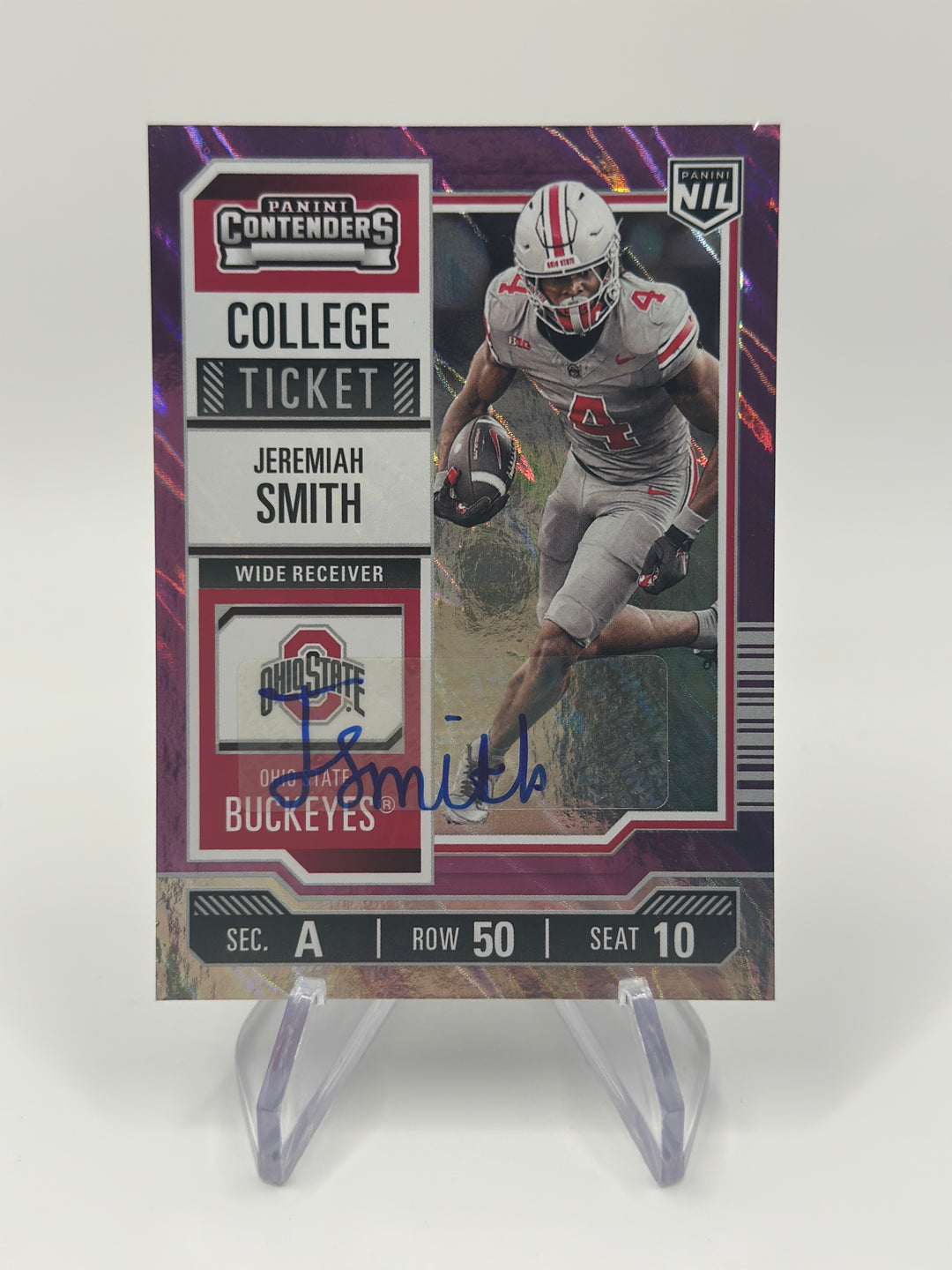 2024-25 Panini Contenders NIL Jeremiah Smith College Ticket Auto /50
