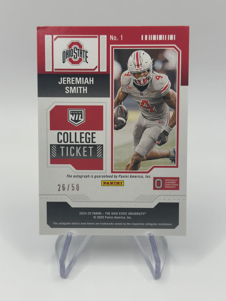 2024-25 Panini Contenders NIL Jeremiah Smith College Ticket Auto /50