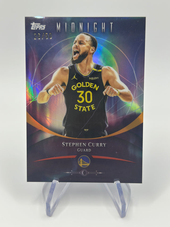 2025-26 Topps Midnight Stephen Curry Summer Solstice #/50 Warriors
